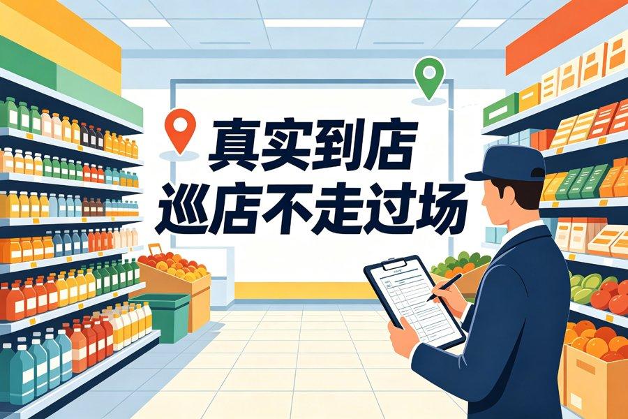 快消终端巡店系统测评：真实到店是底线