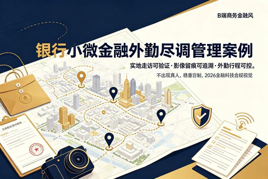 某城商行小微金融部外勤尽调管理案例：实地走访可验证、影像留痕可追溯