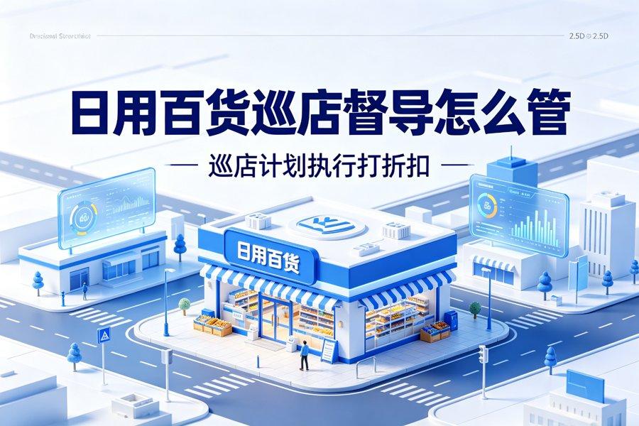 日用百货巡店督导怎么管：巡店计划执行打折扣