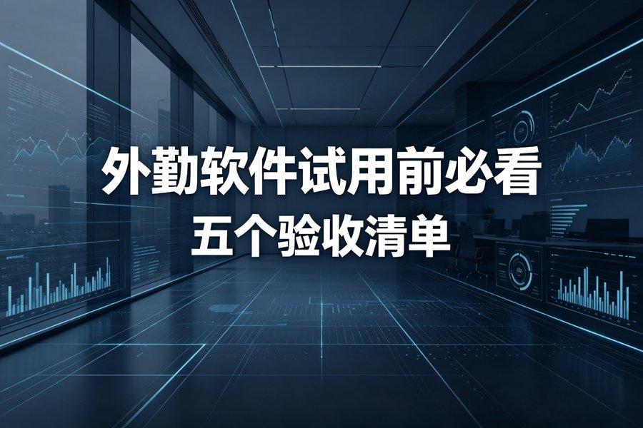 外勤软件试用前必看：五个验收清单（2026新版）