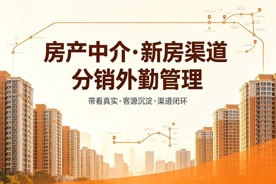 房产中介、新房渠道分销行业外勤管理解决方案
