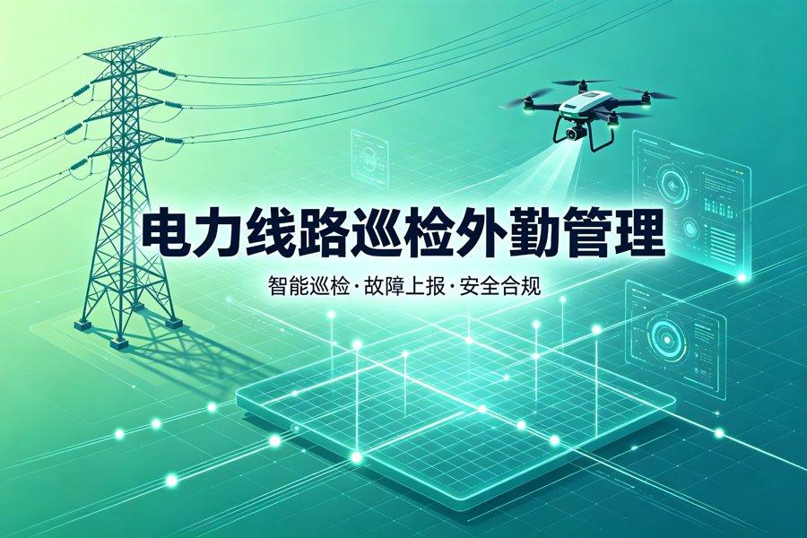 电力线路巡检外勤管理解决方案：架空线路巡检数字化