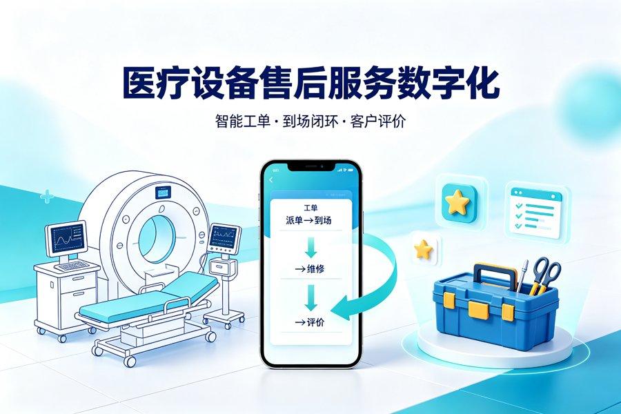 华东某医疗设备售后服务公司数字化实践：200台设备维保如何从电话派单到智能工单