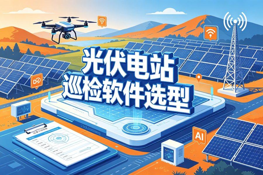 2026新能源光伏电站巡检软件怎么选：电站分散在郊外山区