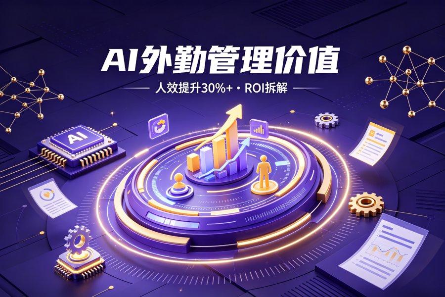 2026AI外勤管理价值：人效提升30%到底怎么实现