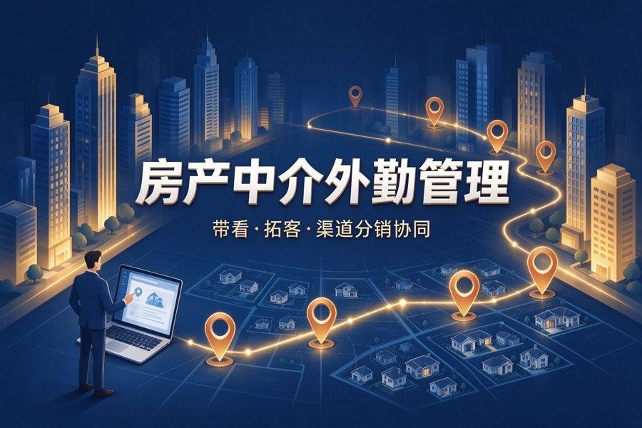 房产中介、新房渠道分销行业外勤管理解决方案（2026新版）